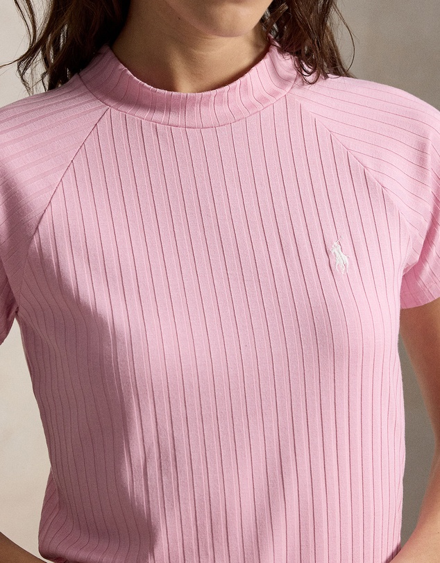 Polo Ralph Lauren - Ribbed Stretch-Blend Mockneck Polo