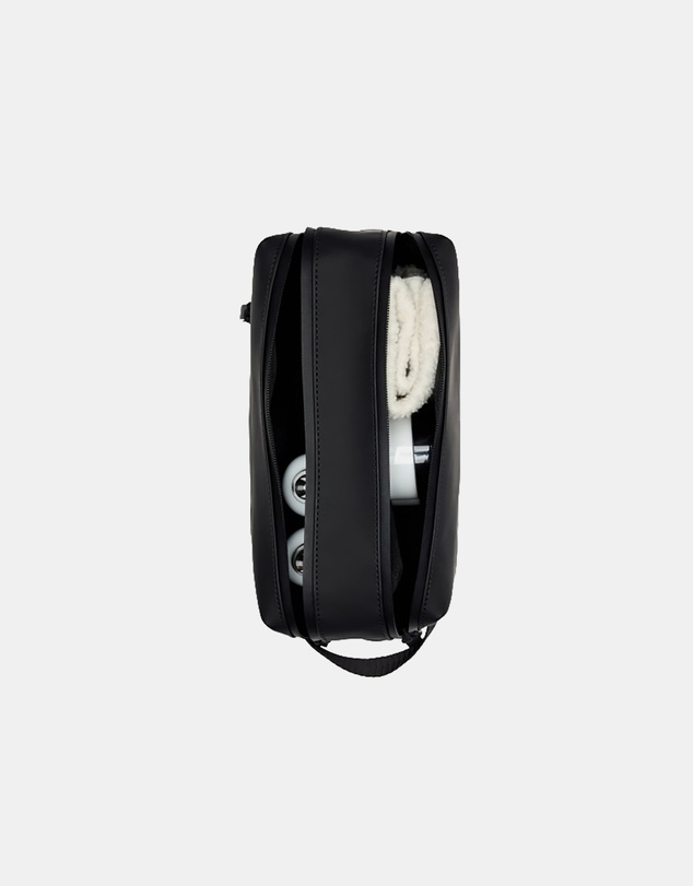 RAINS - 2 Zip Wash Bag Black