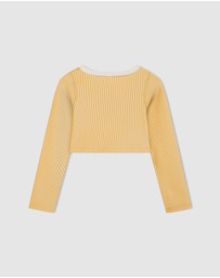 Zulu & Zephyr Mini - Mini Stripe Rib Crop Rashie - Kids-Teens