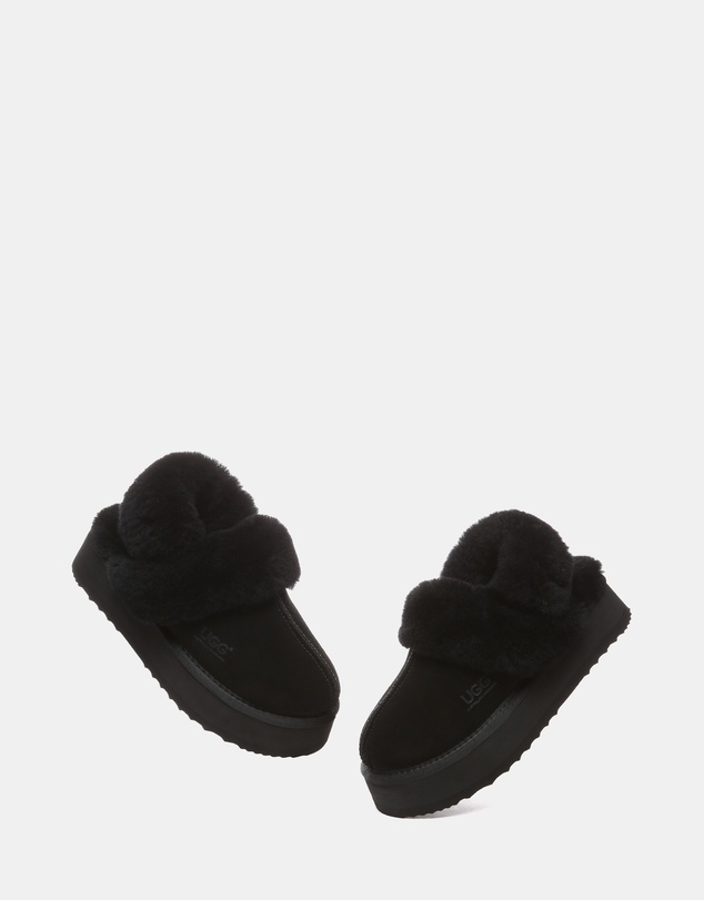 EVERAU - Australian Shepherd Ugg Musa Platform Cow Suede Upper House Shoes