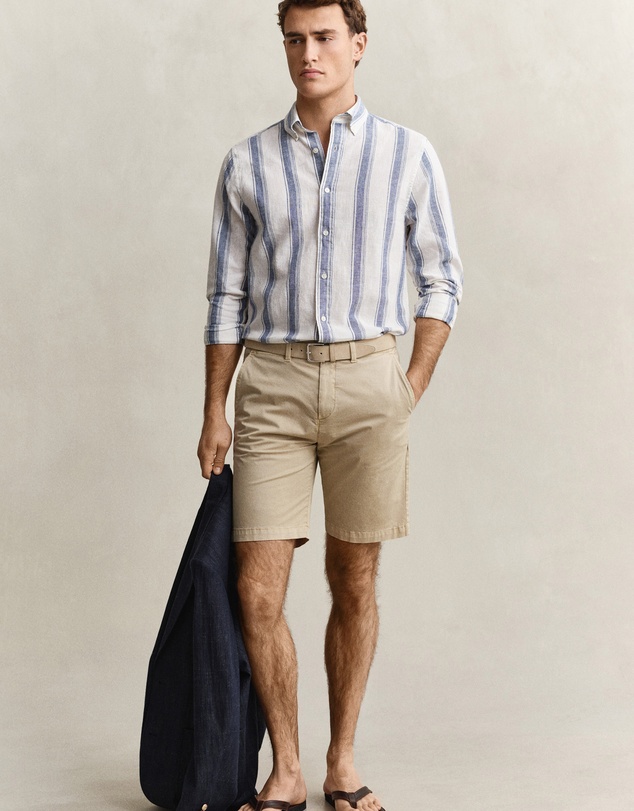 Gant - Cotton Linen Stripe Shirt