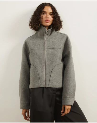 Atmos&Here - Iris Wool Blend Bomber