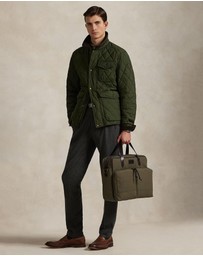 Polo Ralph Lauren - Leather-Trim Canvas Commuter Bag