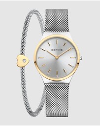 Bering - Classic 31mm Gold Stainless Steel Watch with Bracelet