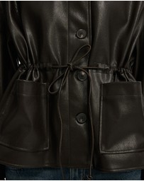 Cotton On - Eli Faux Leather Parka