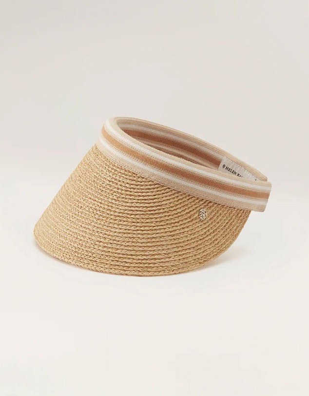 Helen Kaminski - Bianca 12 Raffia Stripe Visor