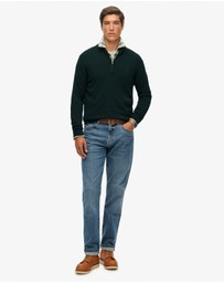 Superdry - Slim Fit Essentials Cotton Half Zip
