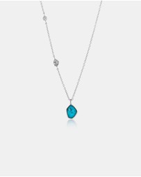 Ania Haie - Ania Haie Turquoise Pendant Necklace - Silver