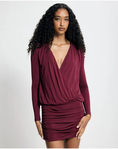 Lover - Juniper Wrap Front Jersey Dress
