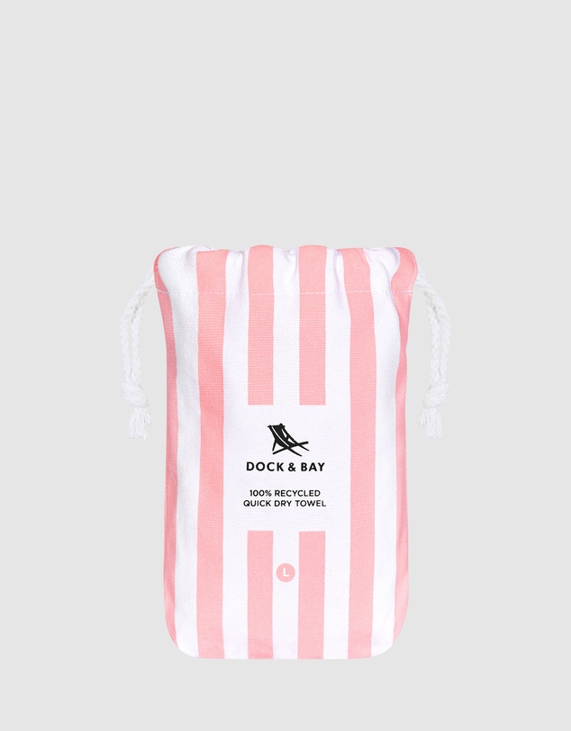 Dock & Bay - Beach Towel Cabana Light Collection L Malibu Pink