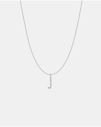 Ania Haie - Ania Haie Silver Letter J Initial Necklace