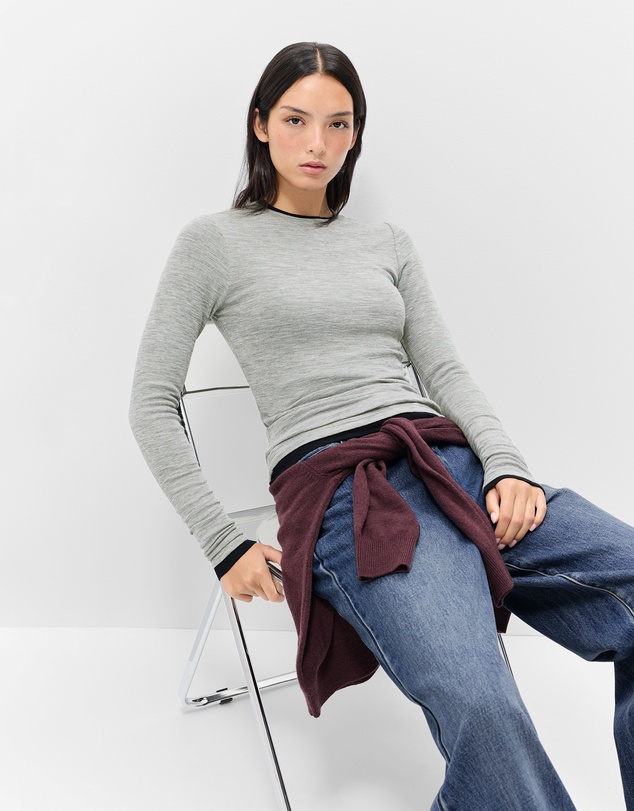UNISON - Merino Crew Neck Top