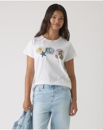Decjuba Kids - Beach Stamp Embellished Tee - Teens