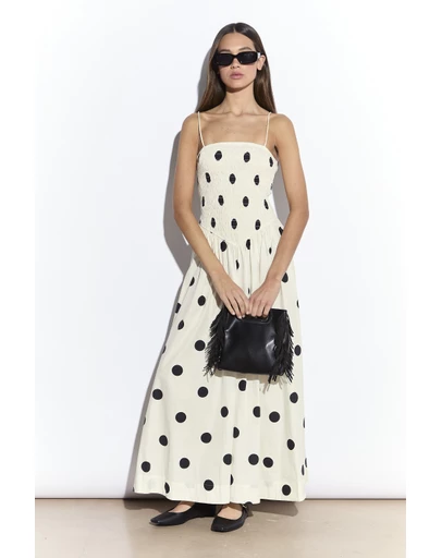 Glamorous - Shirred Dropped Waist Midi Dress
