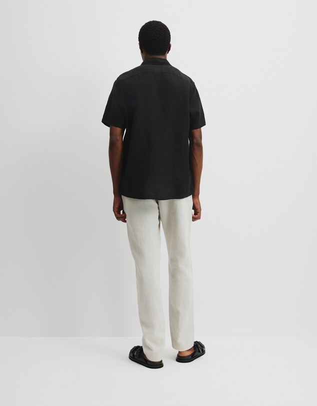 Country Road - Organically Grown Linen Regular Fit Short Sleeve Shirt