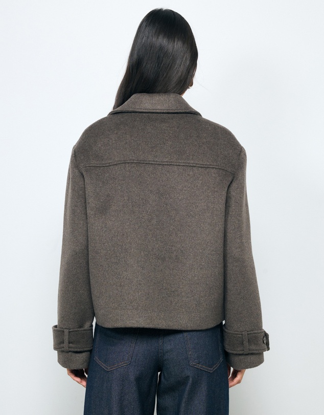 Revibe - Repaired AERE Sofia Wool Blend Jacket - AU 10