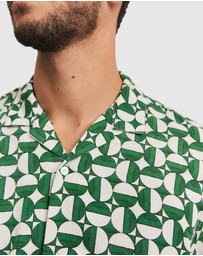 Country Road - Regular Fit Abstract Tencel Shirt