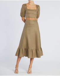 Amelius - Violetta Linen Crop Top