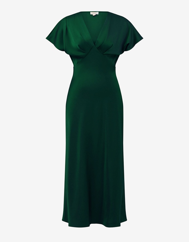 Forcast - Catalina V-Neck Satin Dress