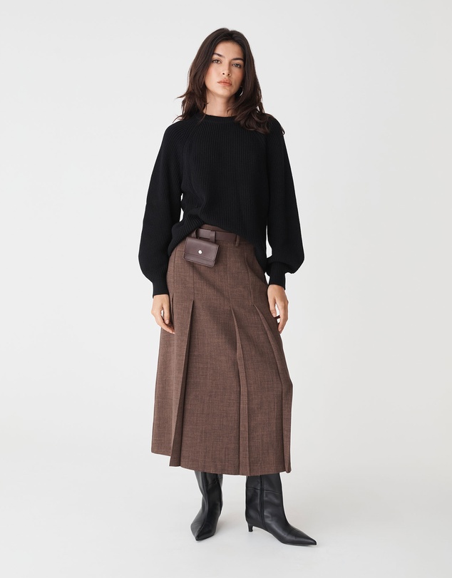 Forcast - Meg Crew Neck Rib Knit Jumper
