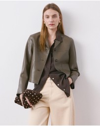 M.N.G - Faux-Leather Jacket With Pockets
