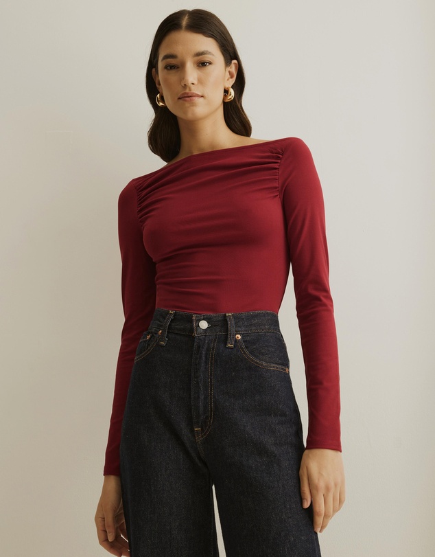 Atmos&Here - Gathered Off Shoulder Top