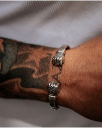 Haze & Glory - ICONIC EXCLUSIVE - Bracelet Bangle Live Free in 925 Sterling Silver