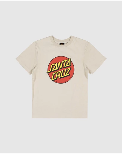 Santa Cruz - Classic Dot Puff Front Tee - Teens