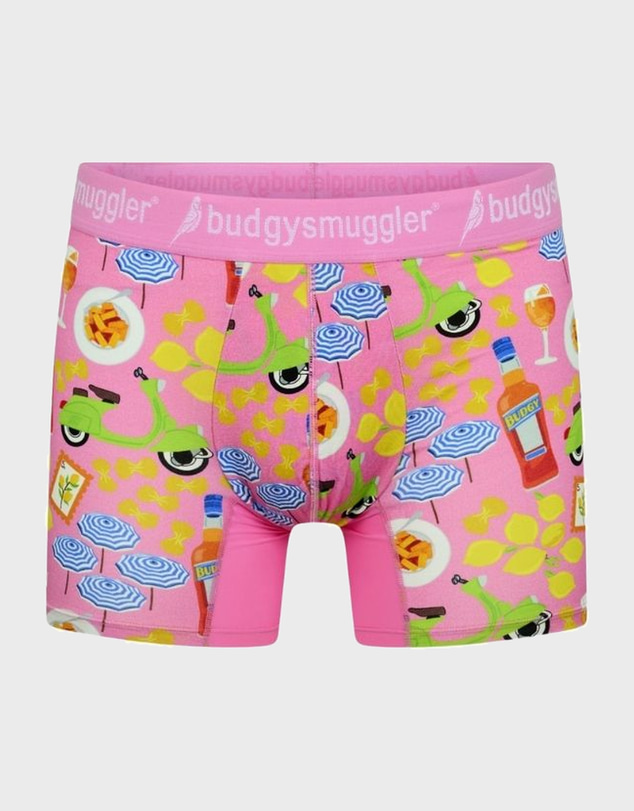 Budgy Smuggler - Men's Underwear Trunks in Pink Amalfi