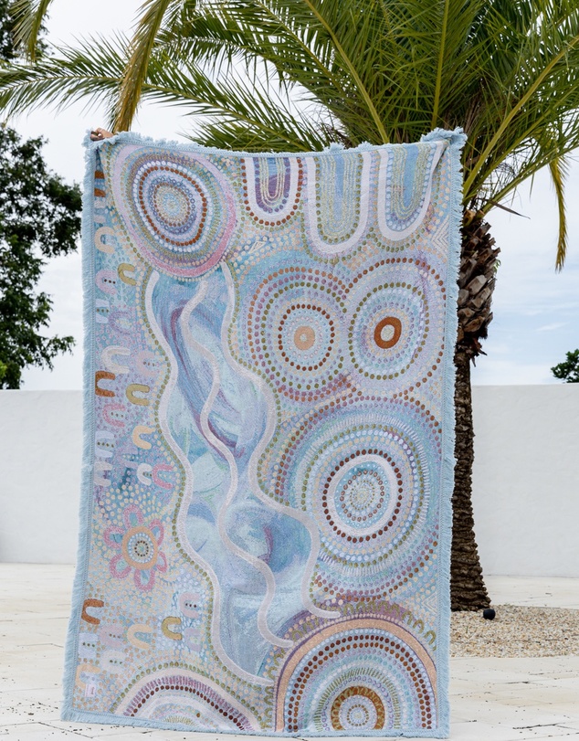Good Throw Co - Blue Ocean Art Throw Rug