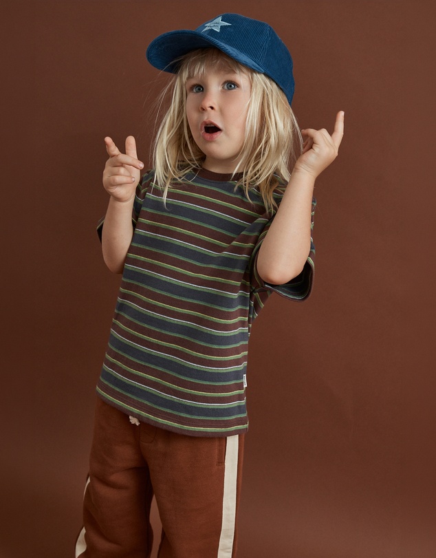 Rhythm - Adventure Stripe SS T-Shirt - Kids