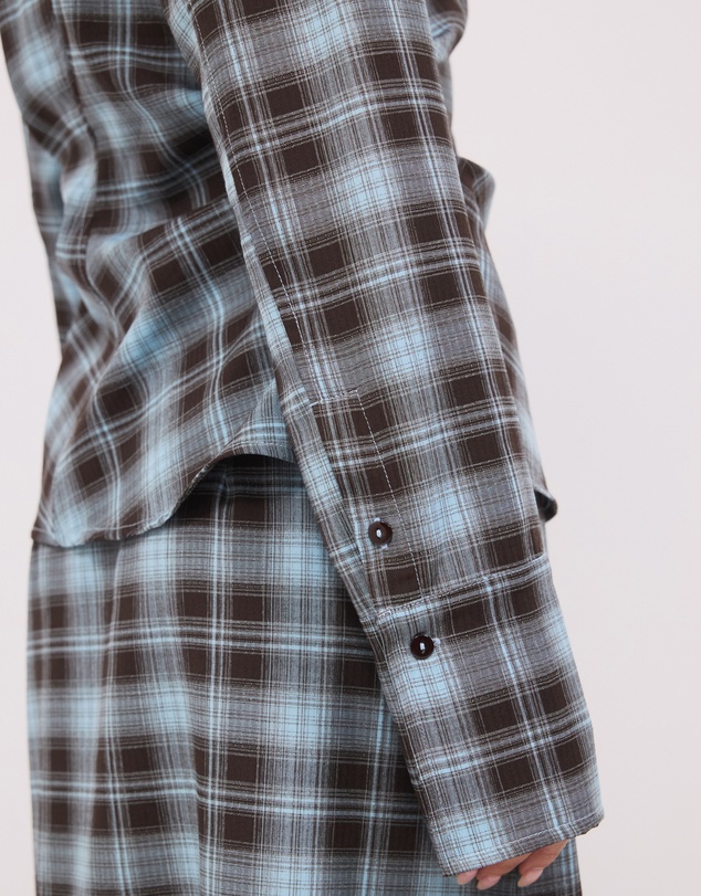 Calli - Lucy Check Pin Tuck Shirt