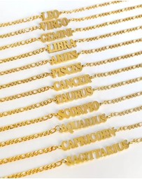 High Heel Jungle - Horoscope Gold Anklet and Sock Set - Scorpio