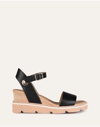Jo Mercer - Katie Mid Heel Wedge Sandals