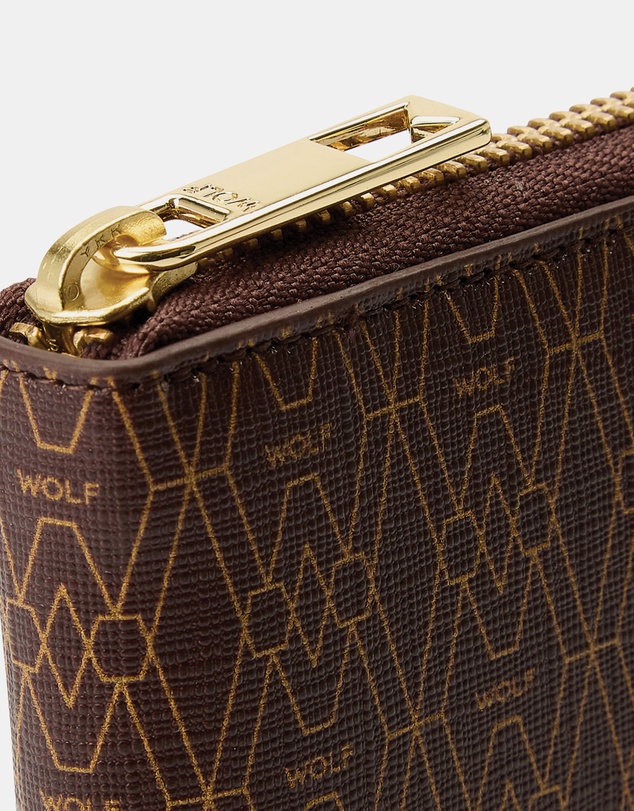 Wolf - Wolf Signature Range Zip Around Wallet Brown