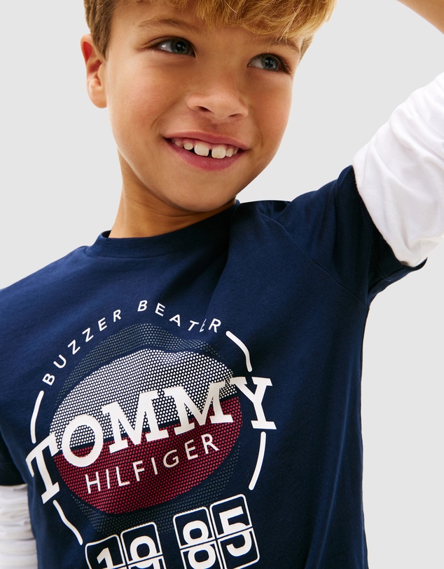Tommy Hilfiger - Boys Basketball Graphic T-Shirt - Teens
