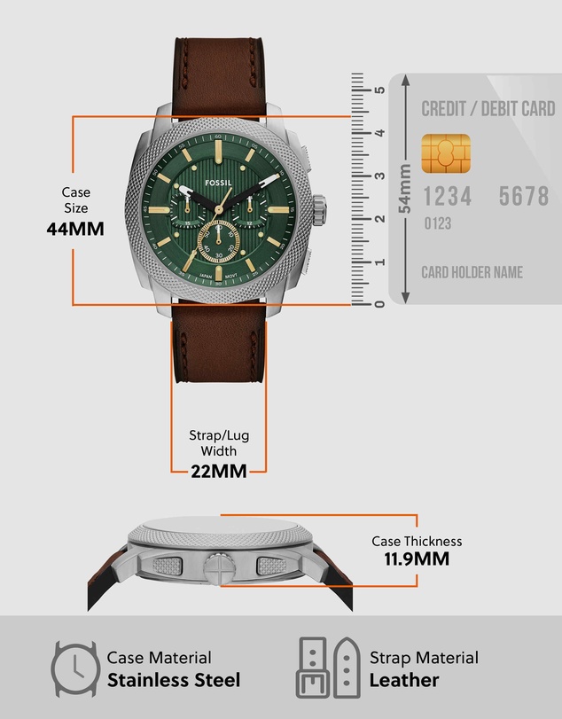 Fossil - Machine Brown Chronograph Watch