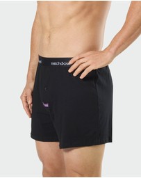 Mitch Dowd - Loose Fit Knit Boxer Shorts 3 Pack - Black