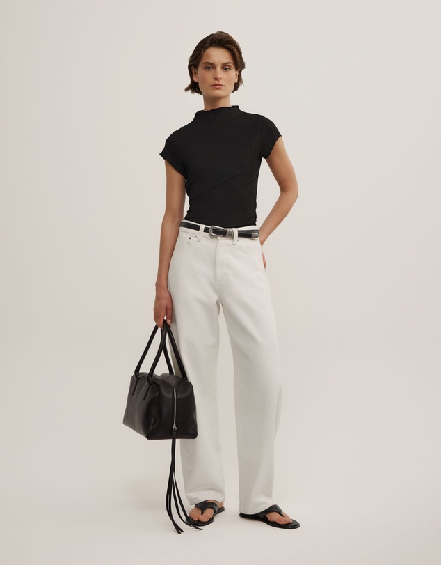 Witchery - High Neck Textured T-shirt
