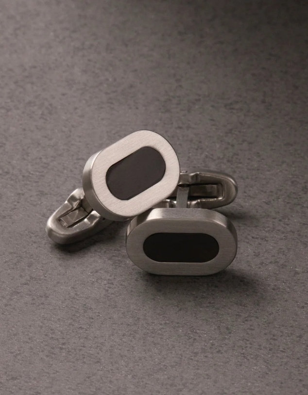 Najo - Honour Carbon Fibre & Steel Cufflink