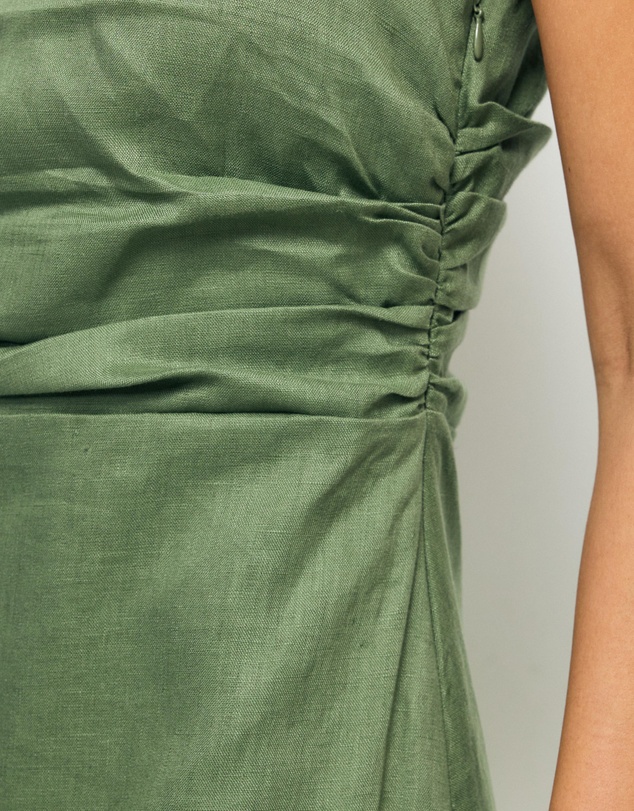 AERE - Lettie One Shoulder Maxi Dress