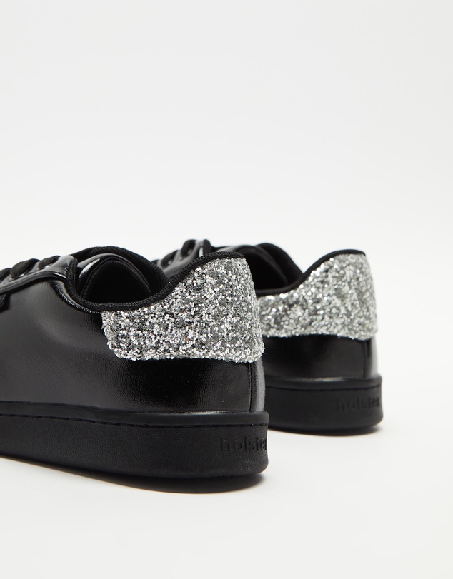 Holster - Stardust Glitter Sneakers - Black Silver - Women's