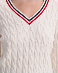 Sportscraft - Merino Cable V Neck Sweater