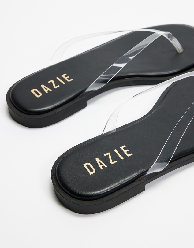 Dazie - Ruby Clear Thongs