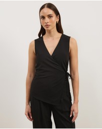 Atmos&Here - Ellie Wrap Waist Vest Top