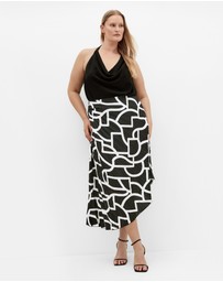 City Chic - Amaya Print Skirt