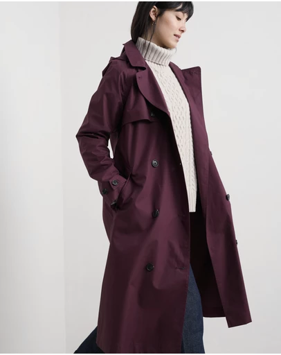 Seasalt - Seasalt Cornwall Purple Penweathers Trench Coat
