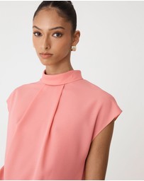 Forcast - Tiara High Neck Shell Top