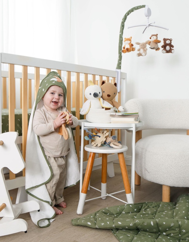 Living Textiles - Organic Hooded Towel - Fox & Friends