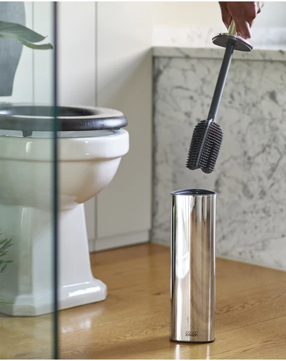 Joseph Joseph - Flex™ 360 Luxe Advanced Toilet Brush with Stainless Steel Finish